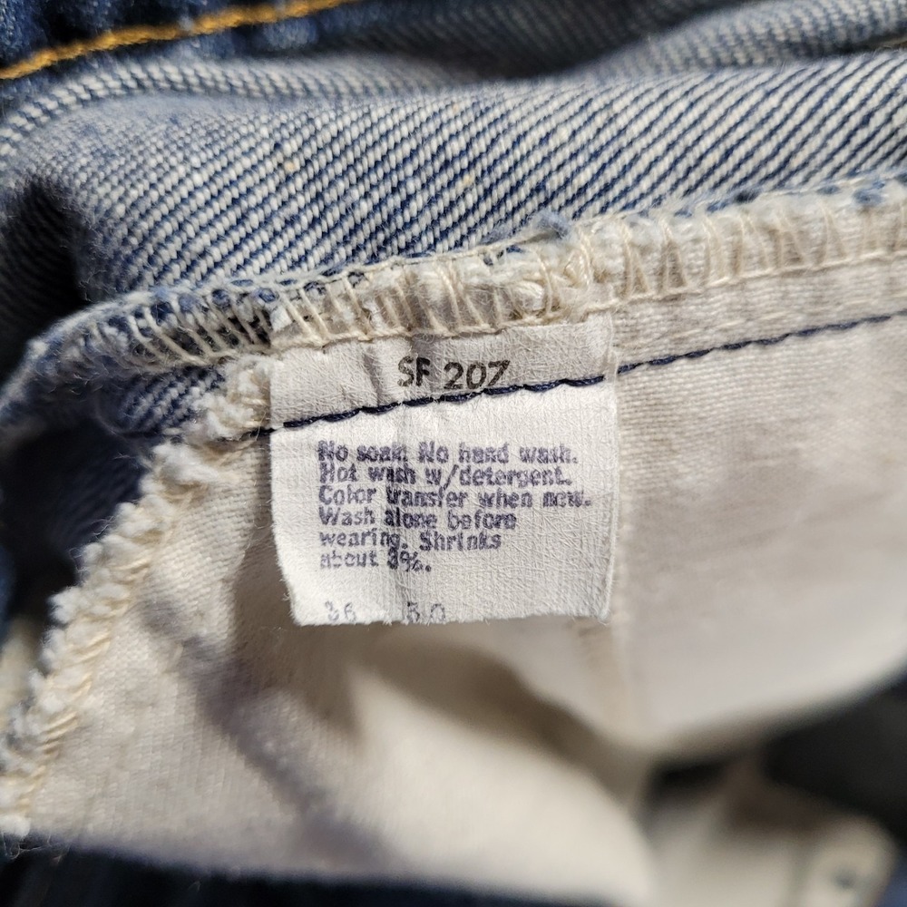 Vtg Levis 517 Orange Tab Made USA 20517-0217 Jeans 36x30 80s Flared - Picture 8 of 13